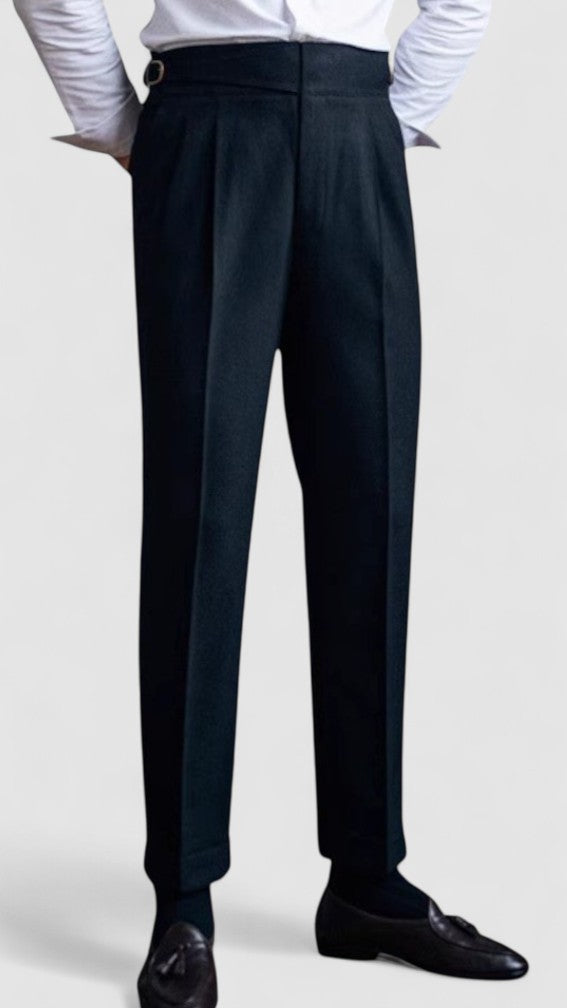 Men's High-Waist Retro Casual Trousers